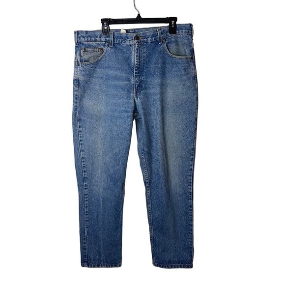 Carhartt Other - Carhartt Vintage Mens Jeans Size 38 x 30 Straight Leg Light Wash Blue Denim